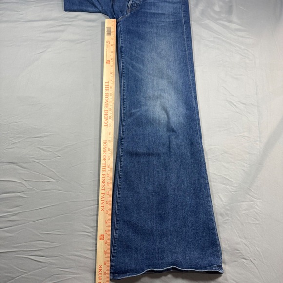 Mother The Tomcat Roller Sneak Jeans Sixth Sense Wash Flare Wide Leg Women's 29 - Picture 11 of 13